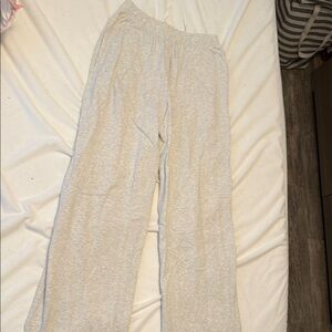 Brandy Melville gray wide leg Sweatpants